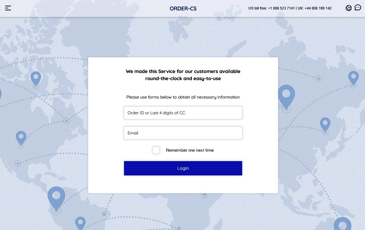 Order-Cs com website